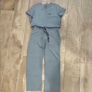 FIGS Dusty Blue Scrub Set